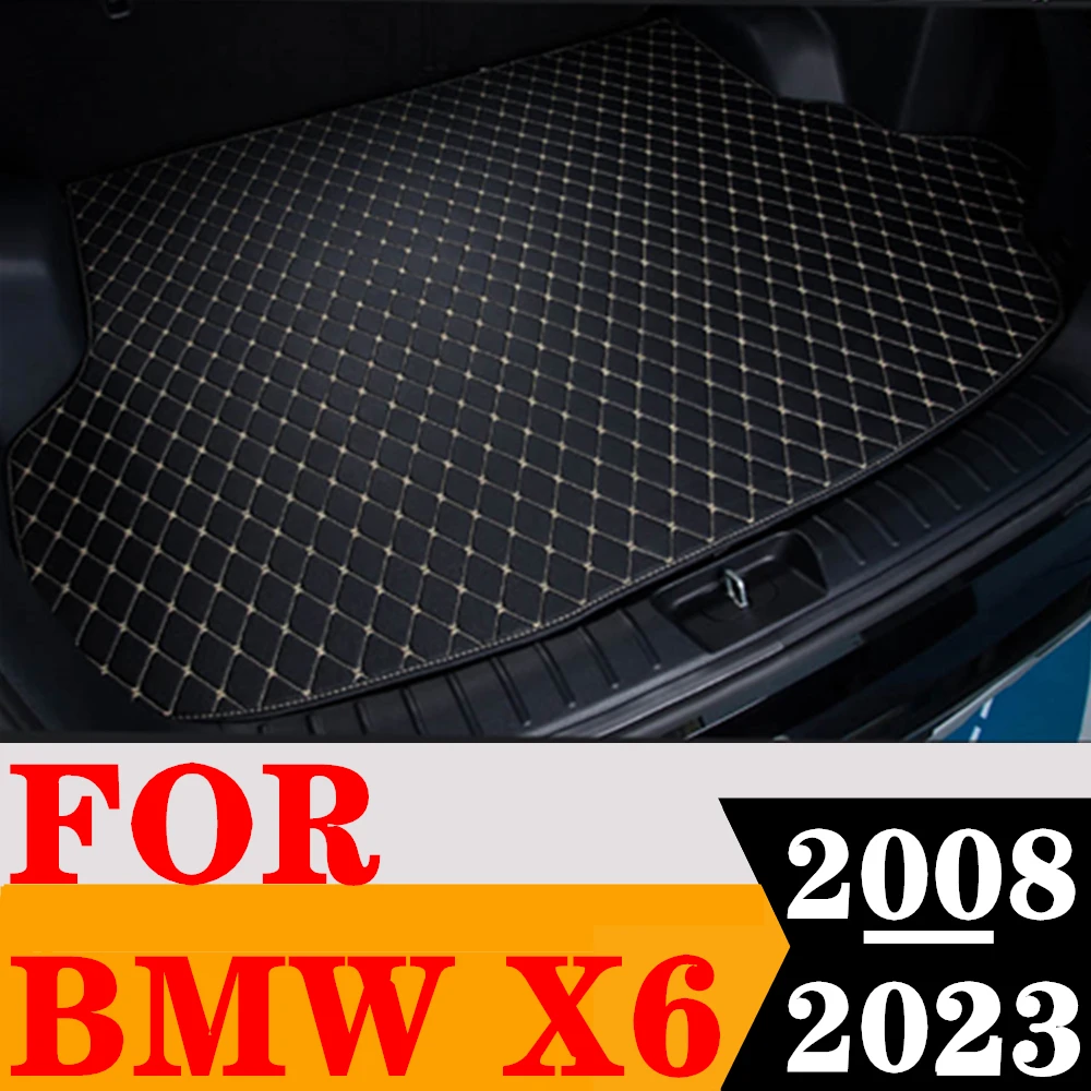 

Sinjayer Car AUTO Trunk Mat ALL Weather Tail Boot Luggage Pad Carpet Flat Side Cargo Liner Cover Fit For BMW X6 2008 2009-2023