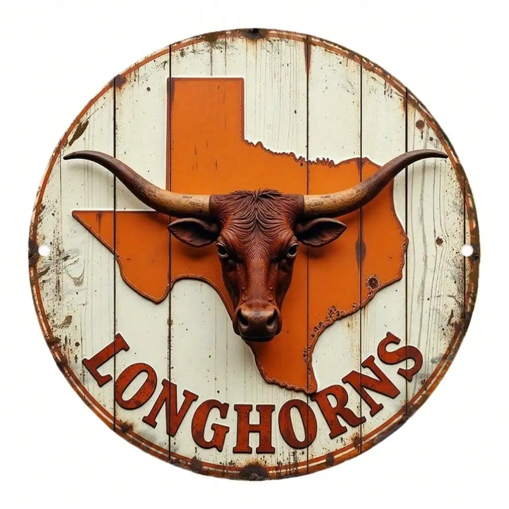 

Металлическая табличка CIFBUY Texas Longhorns 8x8