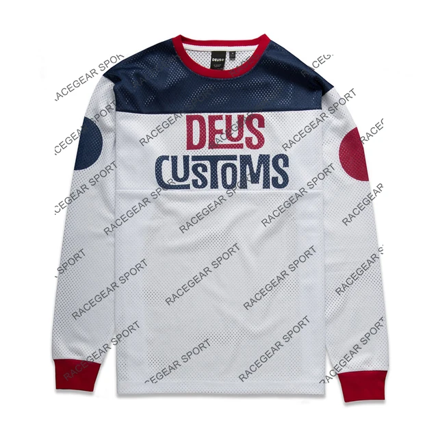 Джерси DEUS мужское с длинным рукавом дышащая футболка для езды на мотоцикле и