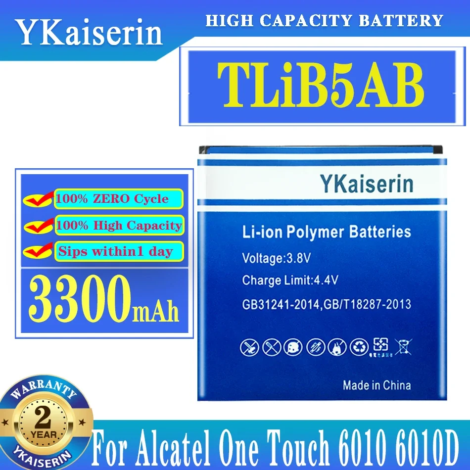 Аккумулятор YKaiserin 3300 мАч TLiB5AB для Alcatel One Touch 6010 6010D 916 991 TCL A986 A980 S600 S500