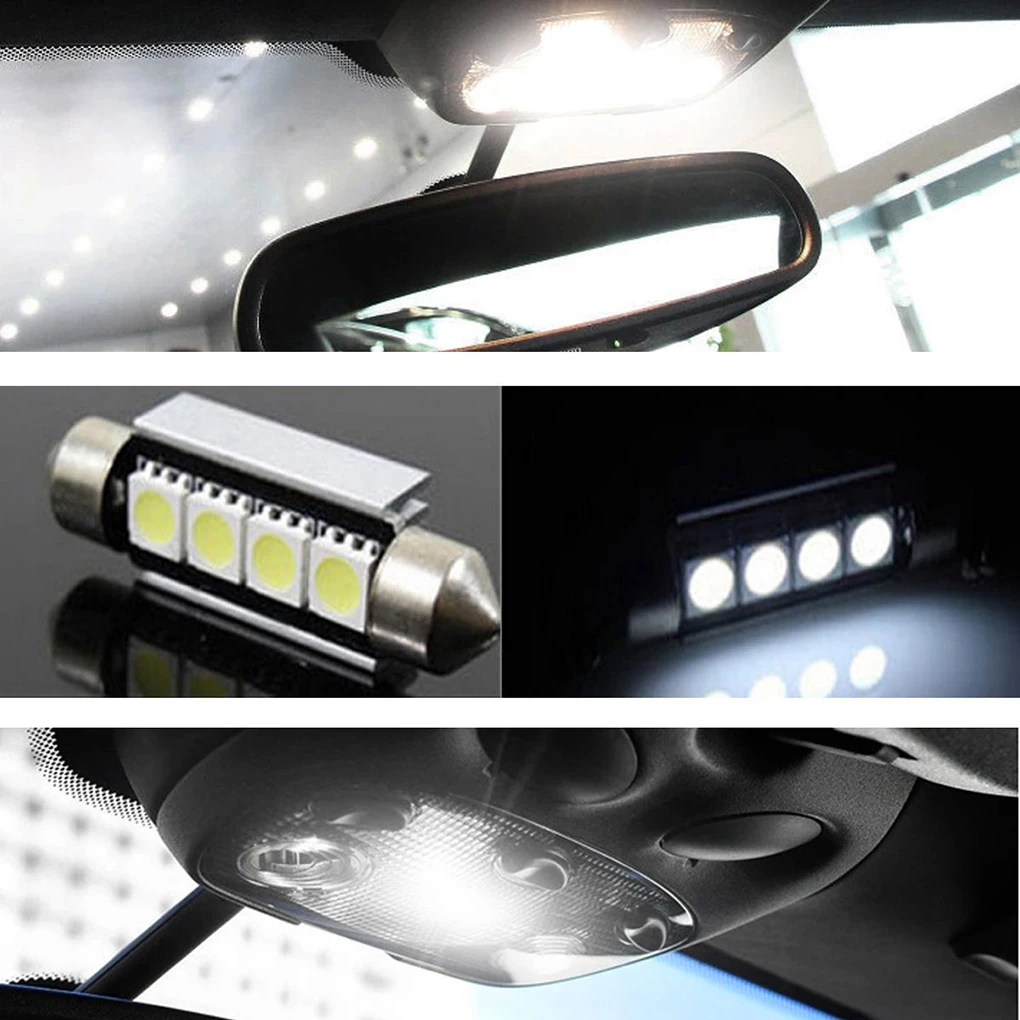 

13pcs DC 12V 6000K White Car Interior LED Light Kit Golf 6 MK6 GTI 2010-2015 Front Rear Dome Reading Bulb