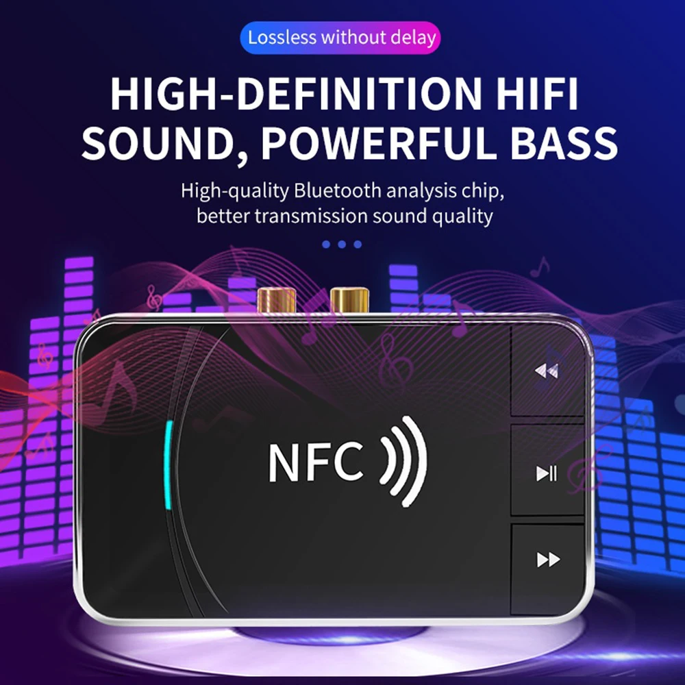 

Audio Receiver NFC Bluetooth-compatible Receiving And Transmitting Two Iin One Phone Pad Computer TV 5pcs DJA88