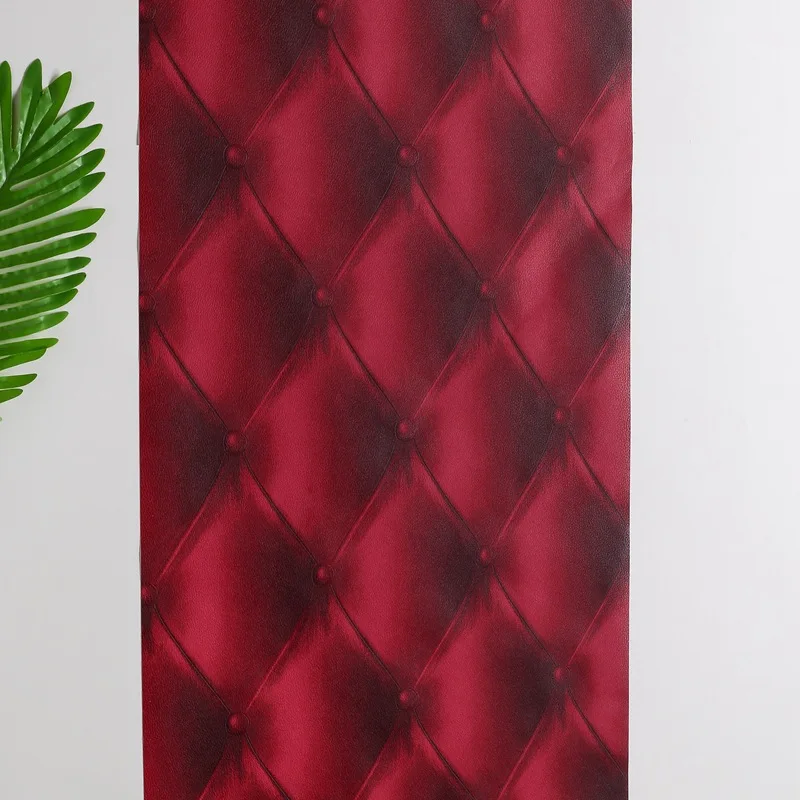 

3D Grid Imitation Soft Bag Wallpaper Hotel Bar KTV Restaurant Personalized Luxury Wallpaper Wallpap