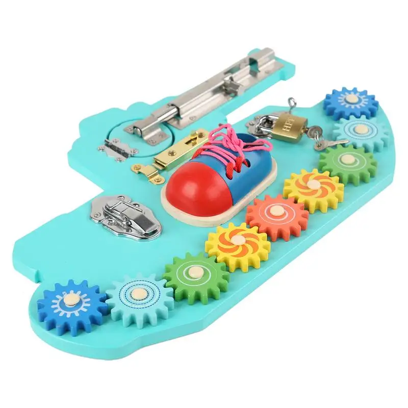 

Sensory Board Lock Picking Board Basic Life Skills Educational STEM Learning Toy Concentration Development For Boys Girls