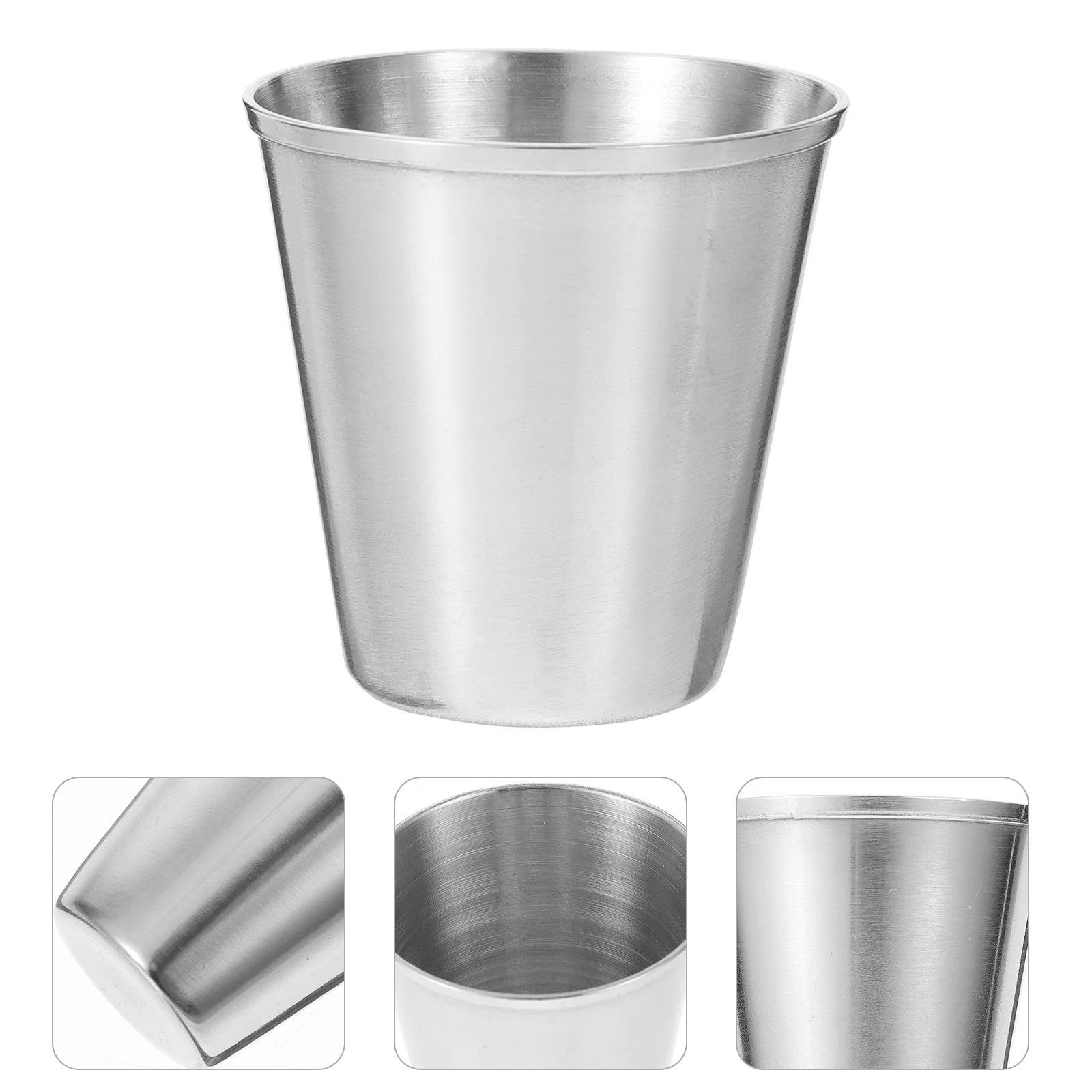 

Stainless Steel Shot Cup: 12pcs Small Metal Glasses Tiny Glasses Drinking Vessel Tumbler for Bar Home Restaurant Camping 30ml