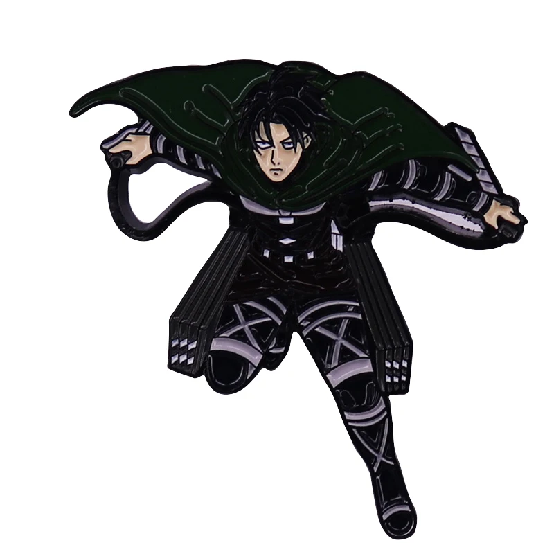 

D1241 аксессуары для одежды из аниме «атака на Титанов», эмалированная брошь, креативная мультяшная джинсовая брошь на пальто, лацкан, значок, ювелирное изделие, подарок