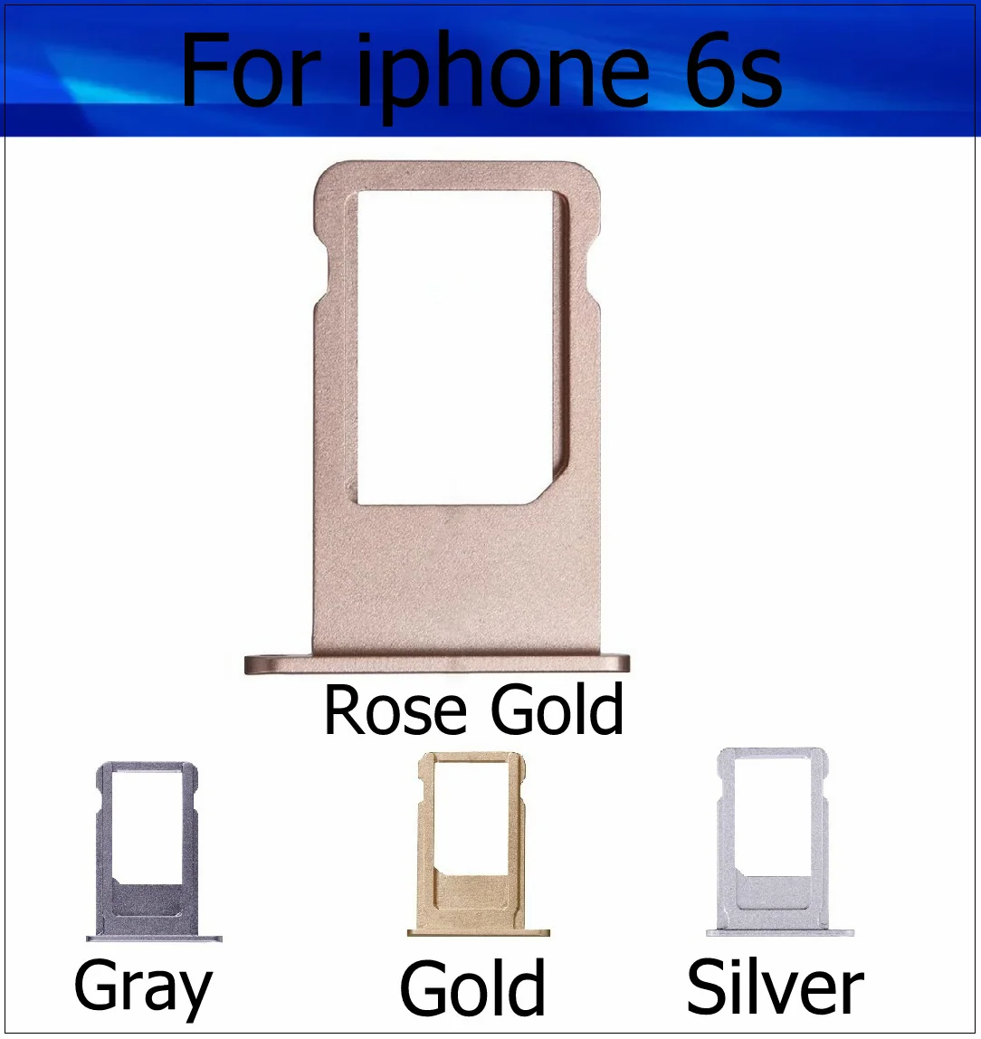 Лоток для Sim-карты iPhone X 6 6s лоток iphone 7 8 Plus слот гнезда адаптер запасные части Reoair