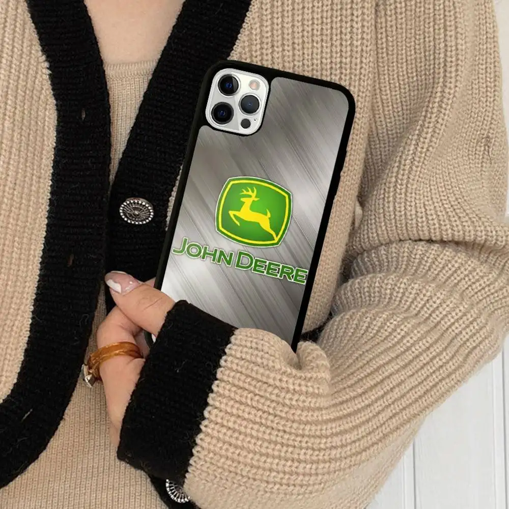 Фото Зеленый чехол Green J-John Truck D-Deeres для iPhone 17 16 Pro Max Air 15 14 13 12 Mini Plus 11, жесткий чехол из ПК+ТПУ для телефона №2