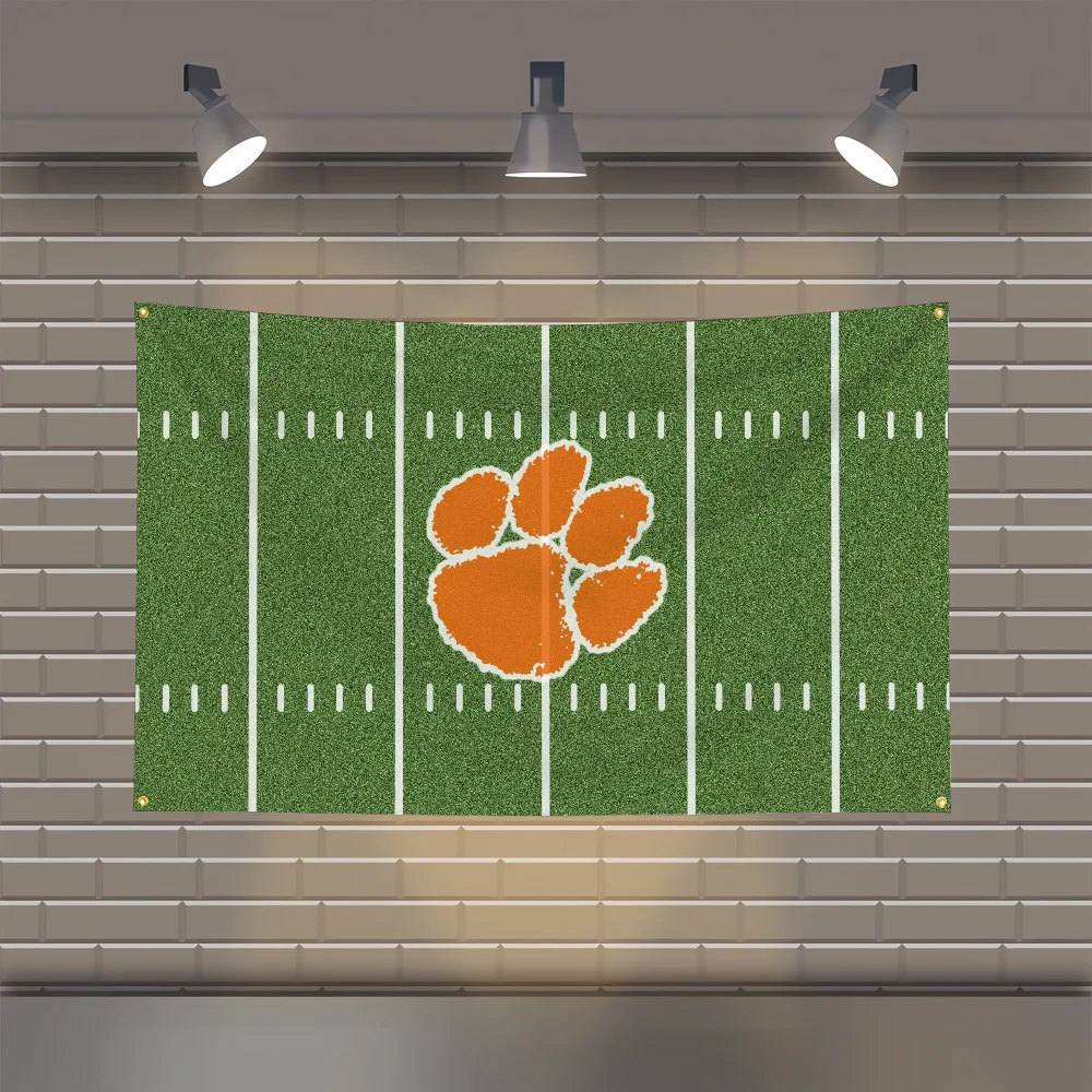 Clemson Tigers Настенный Флаг ЛГБТ Подвесной Баннер Полиэстер Наружное Украшение
