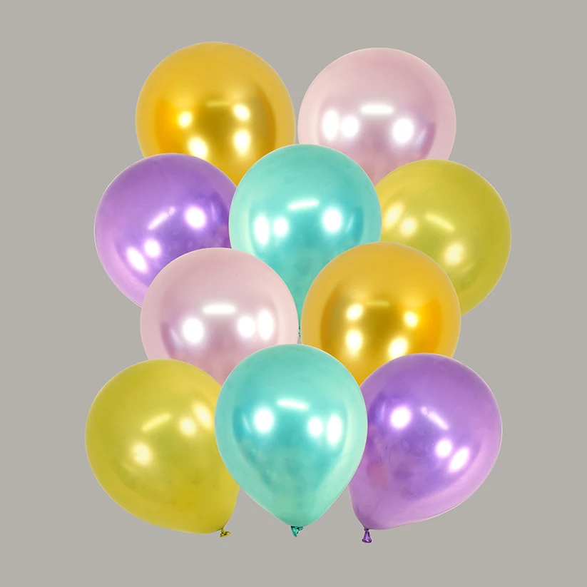 

10pcs Metal Latex Balloons 5/10/12Inch Baby Shower Wedding Decoration Balloon Body,Party Birthday Balloon Accessories Decoration