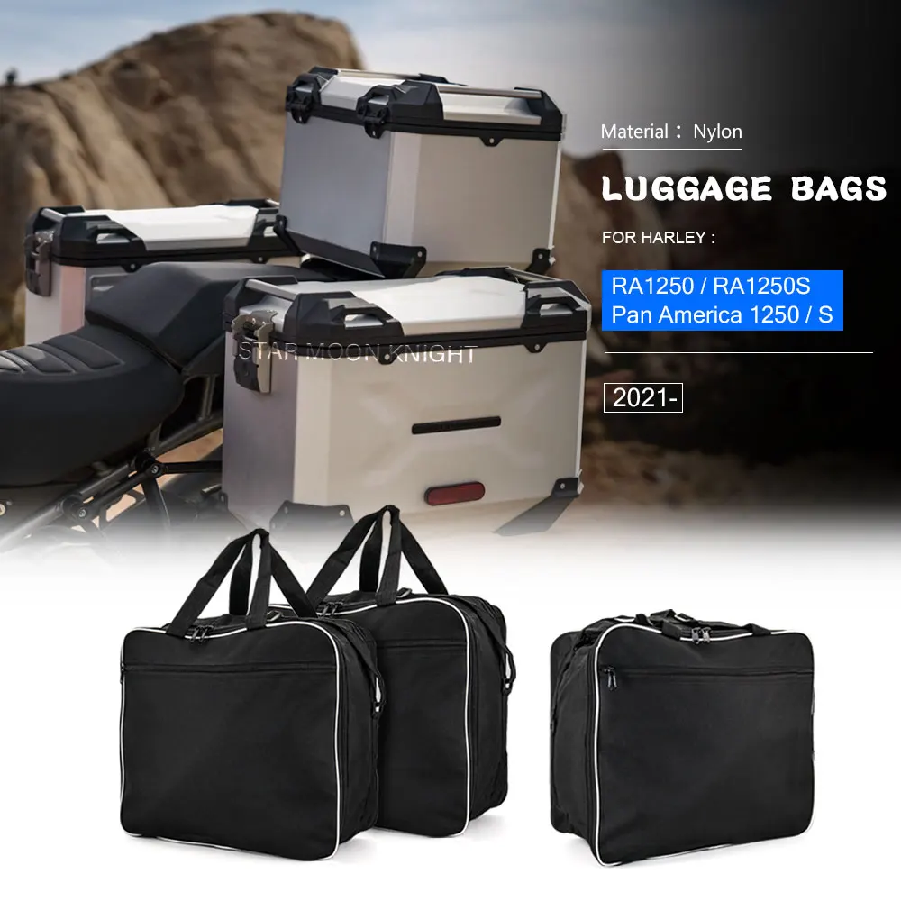 

Luggage Bags For Pan America harley PA1250 PA1250S RA1250 RA1250S RA PA 1250 S 2021 Lnner bag Side Expandable Saddle Lnner Bag