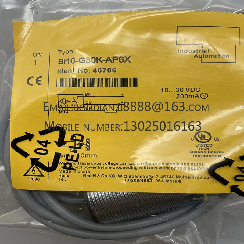 Новый датчик приближенияBI10-G30-AP6X BI10-G30-AN6X/RN6X/RP6X