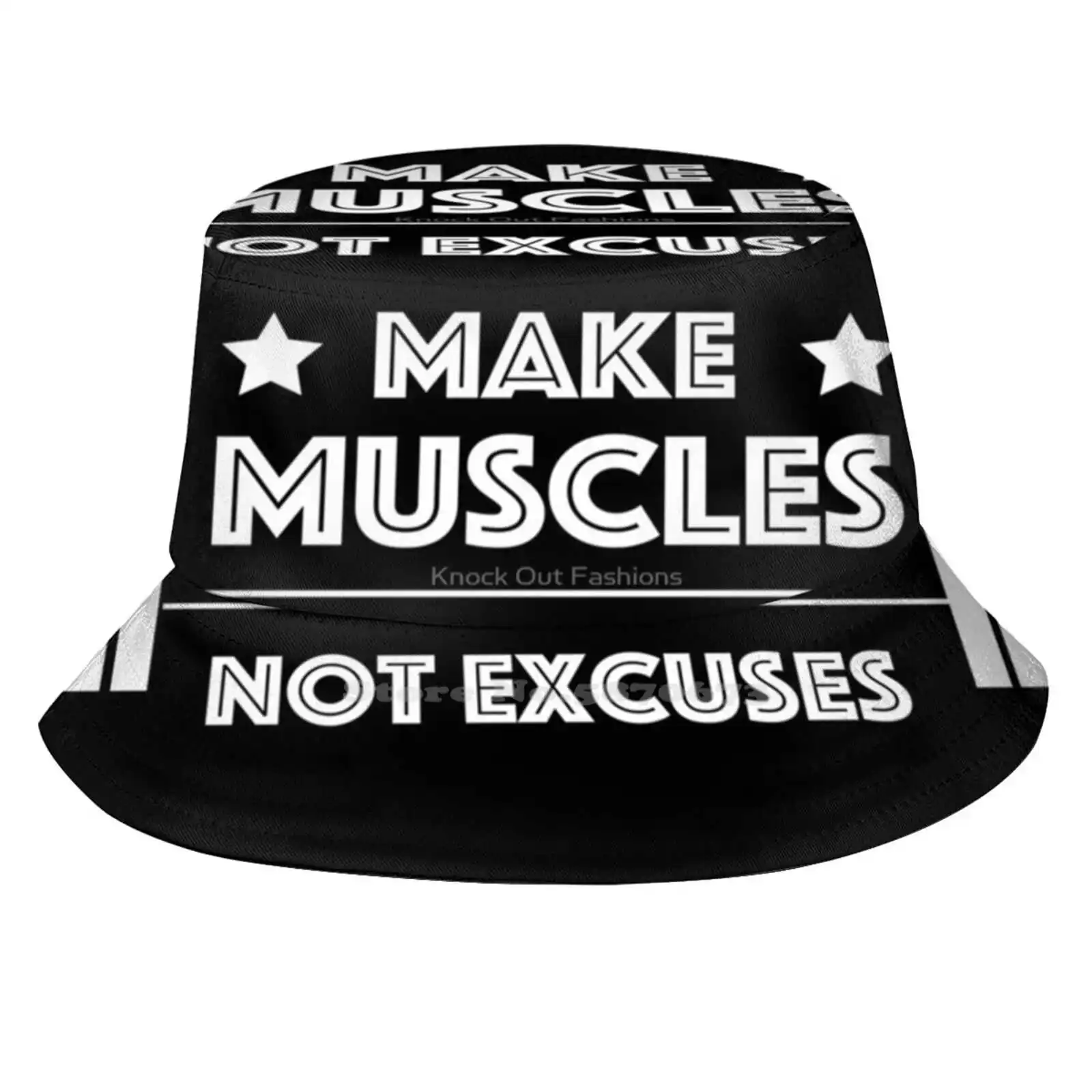 

Make Muscles Not Excuses Fisherman's Hat Bucket Hats Caps Workout Workout Gym Workout Fashion Workout Outfit Women Gymclothes