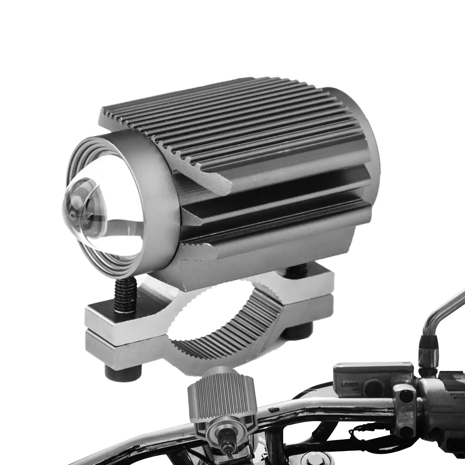 

Motorcycle LED Headlights | High Bright Far And Near White Yellow Two-Color 12-80v Modified Electric Motorcycle Spotlights
