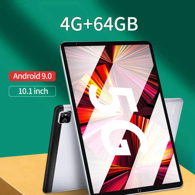 2023 New Hot 10.1 Inch Tablet 4G+64GB Android 9.0 Octe-core Core HD WiFi Dual SIM Free Shipping tablets android