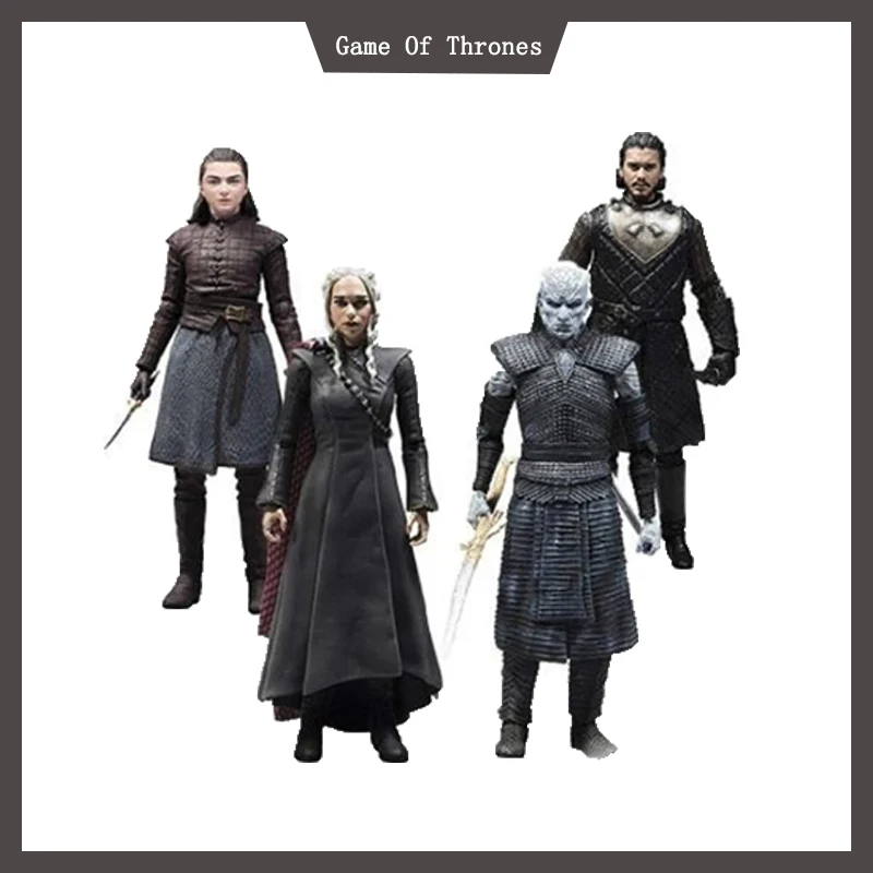 

Movie Anime Game of Thrones Action Figure Jon Snow Night King Daenerys Targaryen Arya Stark Character Figure Movable Model Toys