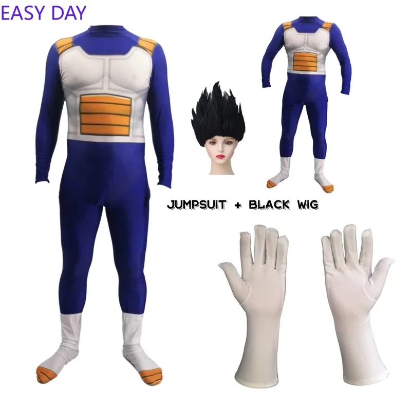 Фото Комбинезон Vegeta для детей и взрослых, костюм Super Saiyan GOKU для косплея Torankusu TRUNKS Vegeta-boy, праздничное платье на Хэллоуин, карнавал, подарок №5