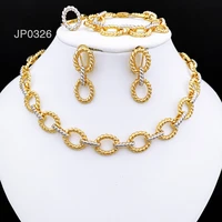 women prom necklace earrings charm bracelet african gold color jewelry set free shipping wedding party jewelry
