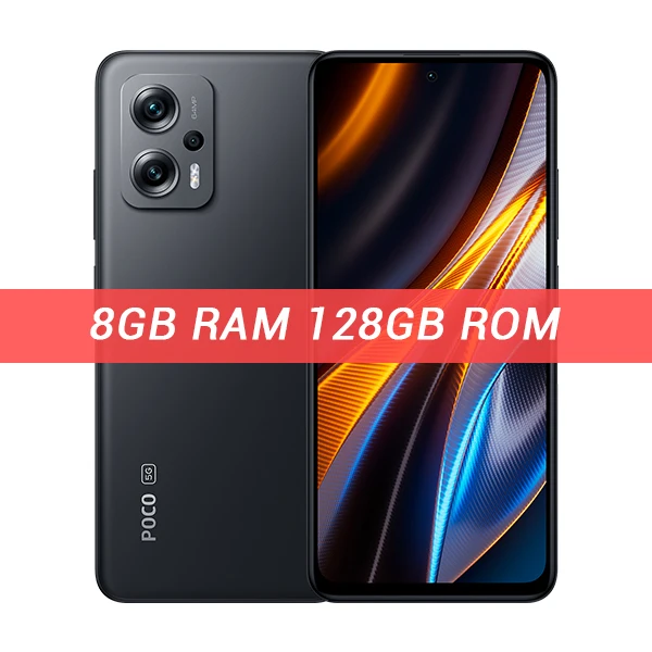  Глобальная версия POCO X4 GT 5G 128GB Dimensity 8100 144Hz 6,6 \"DotDisplay 64MP Тройная камера 67W зарядка NFC мобильный телефон 