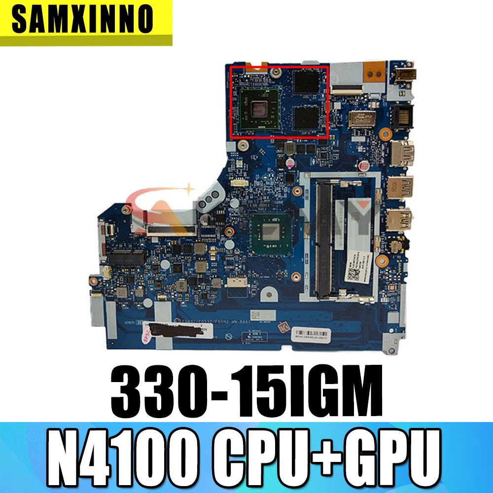 

For Lenovo 330-15IGM laptop motherboard NM-B661 motherboard W/ CPU N4100+GPU tested FRU Mainboard