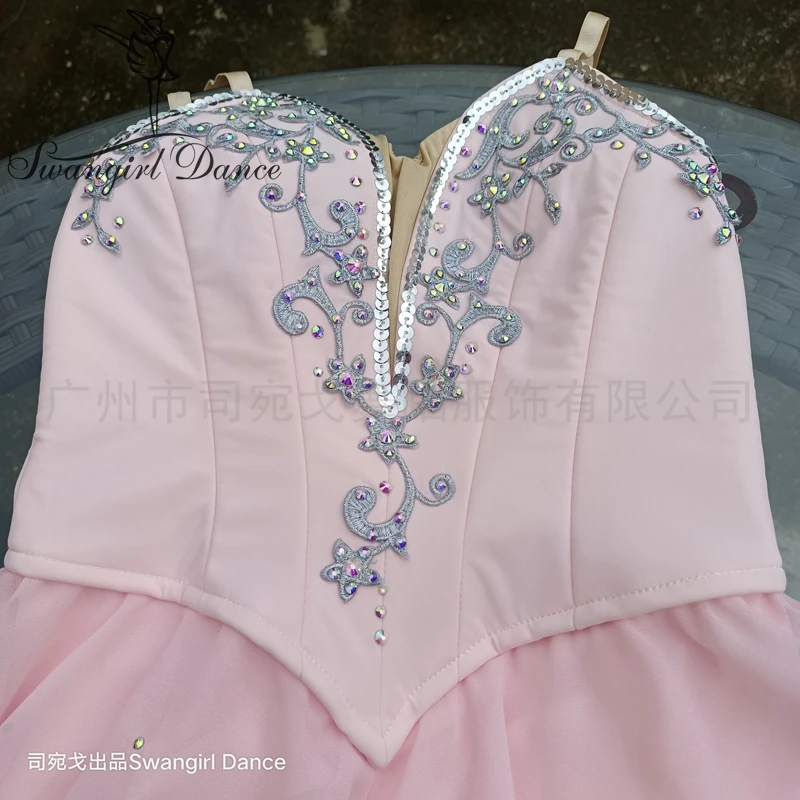 Балетное платье-пачка Swangirl Dance BT2070 бледно-розового цвета