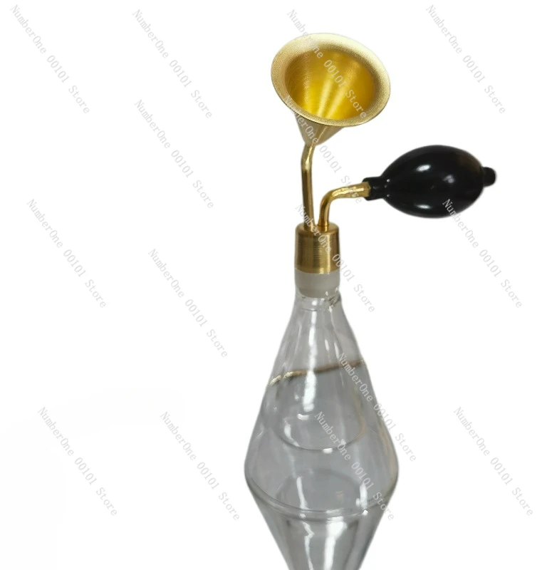Стеклянная креативная бутылка для запаха латунный инструмент белое вино эфирное