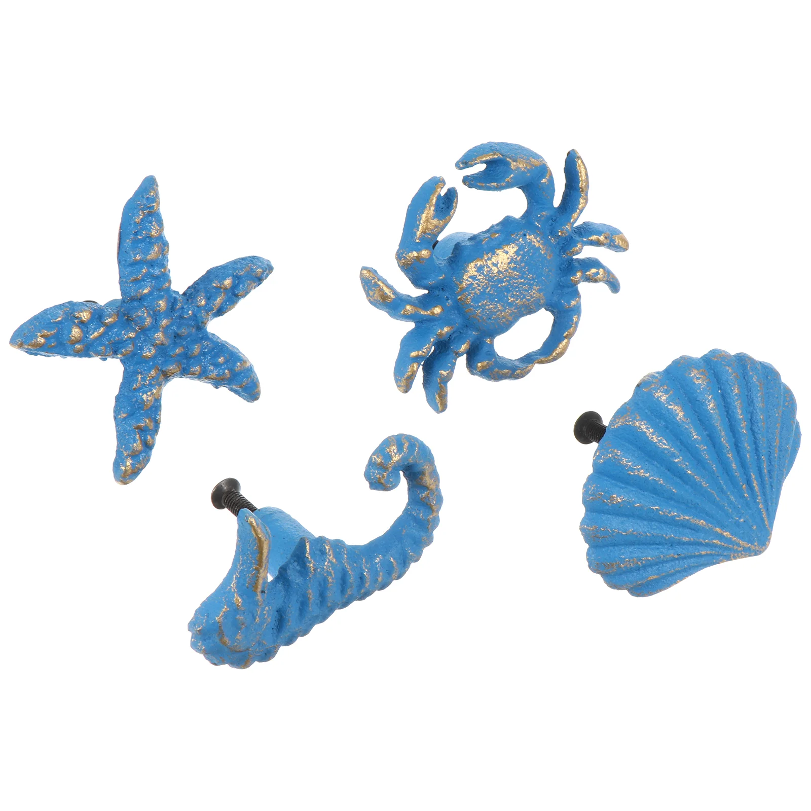

Handles Cabinetdrawer Door Kitchen Coastal Knobsmetal Shell Knob Handle Nauticalfurniture Decoration Ocean
