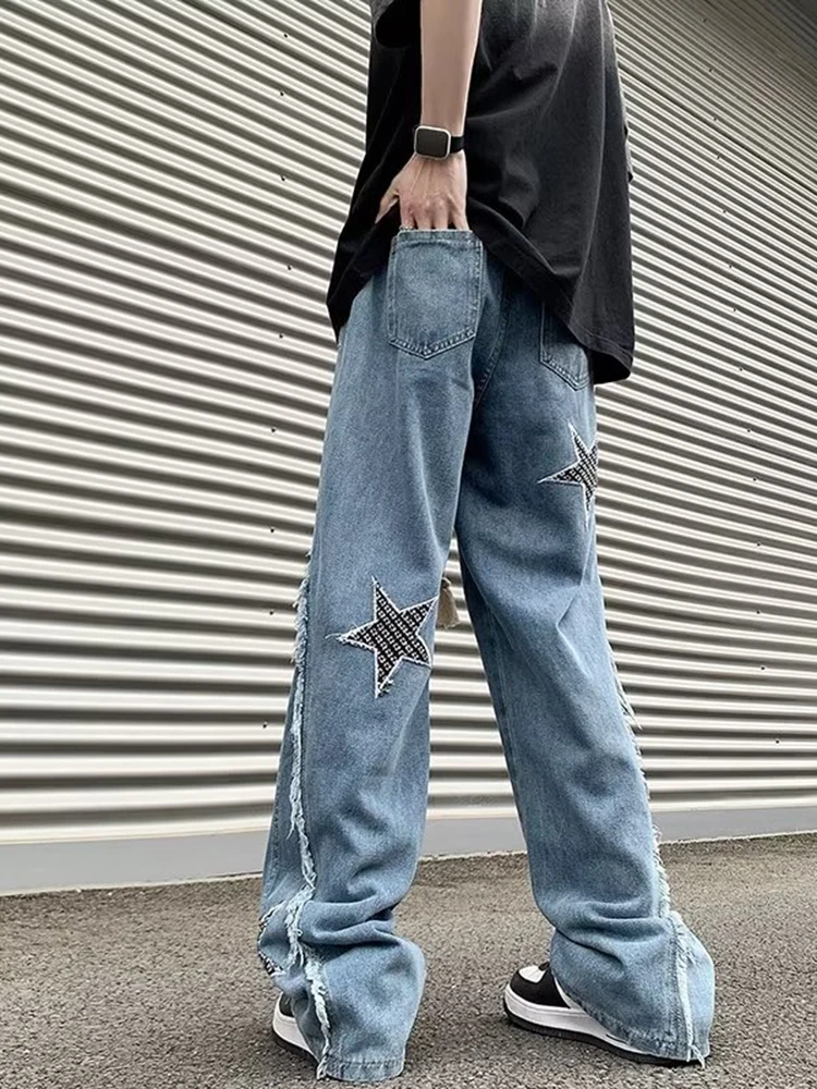 New Baggy Jean Pant for Men's Fashion Trend Japanese Style Baggy Jeans for Men's Summer Wear