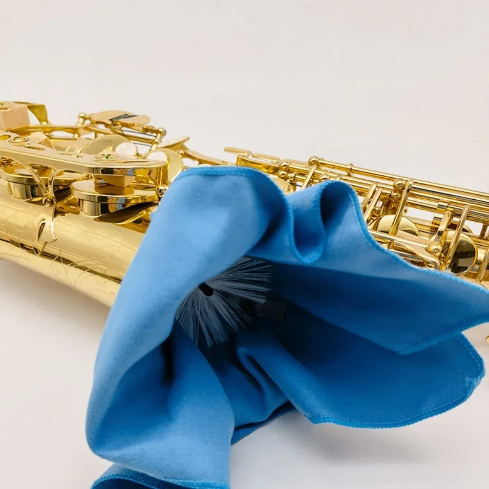 Салфетка для чистки саксофона POTEAX с щеткой инструмент ухода за удалением пятен