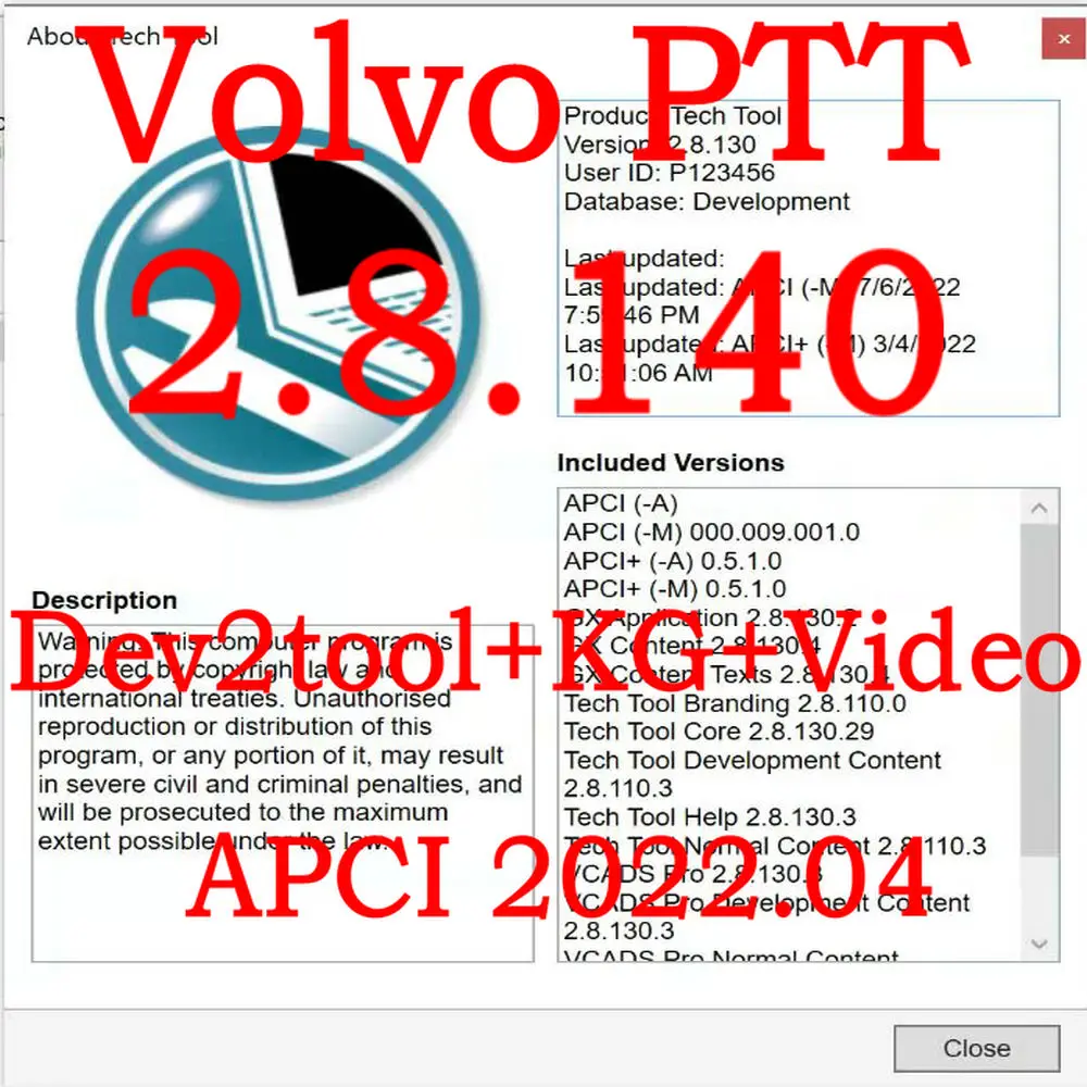 2022 Премиум технологический инструмент PTT 2 8 V2.8.140 VCADS разработка + Dev2tool APCI история