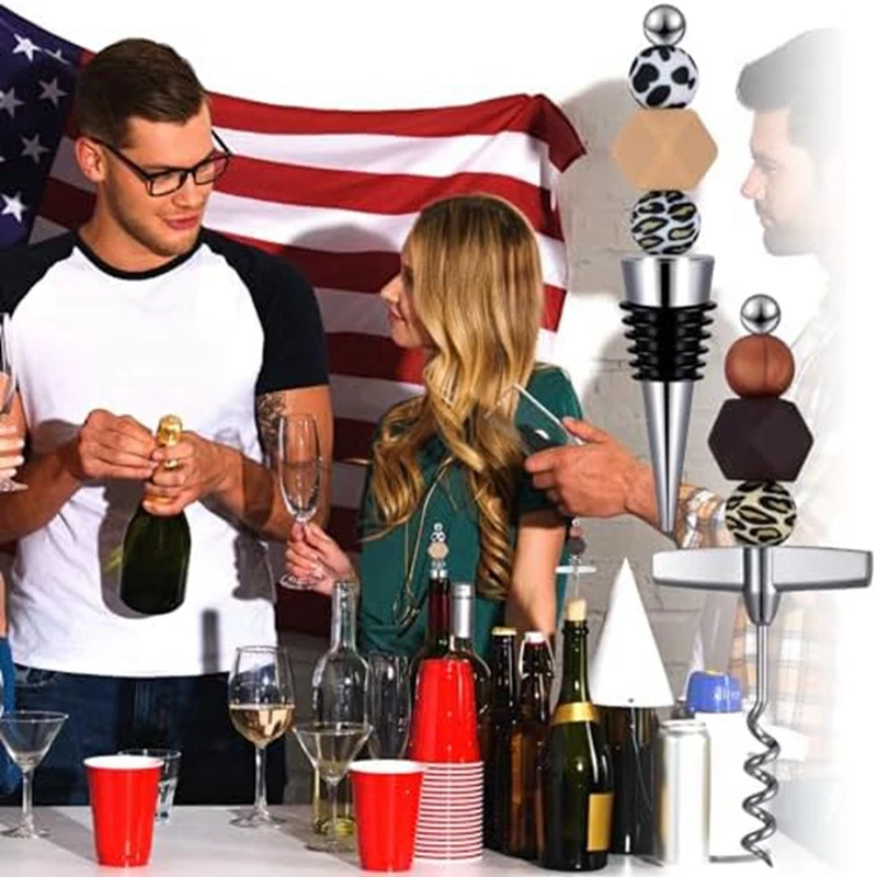 40 шт. декоративные пробки для бутылок вина с бисером