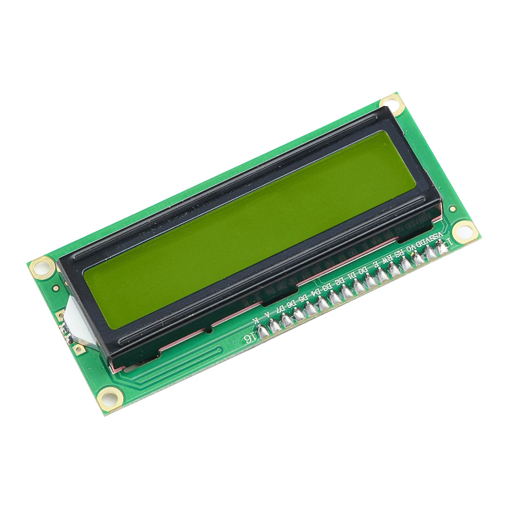 Улучшенный ЖК-дисплей 1602 дюйма Желтый экран 16x2 символа I2C интерфейс 5 В ЖК-модуль