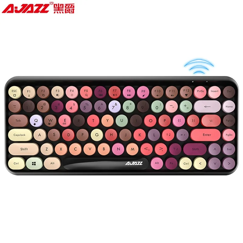 

Клавиатура Ajazz 308I беспроводная, 18/84 клавиши, Bluetooth, 2,4 ГГц