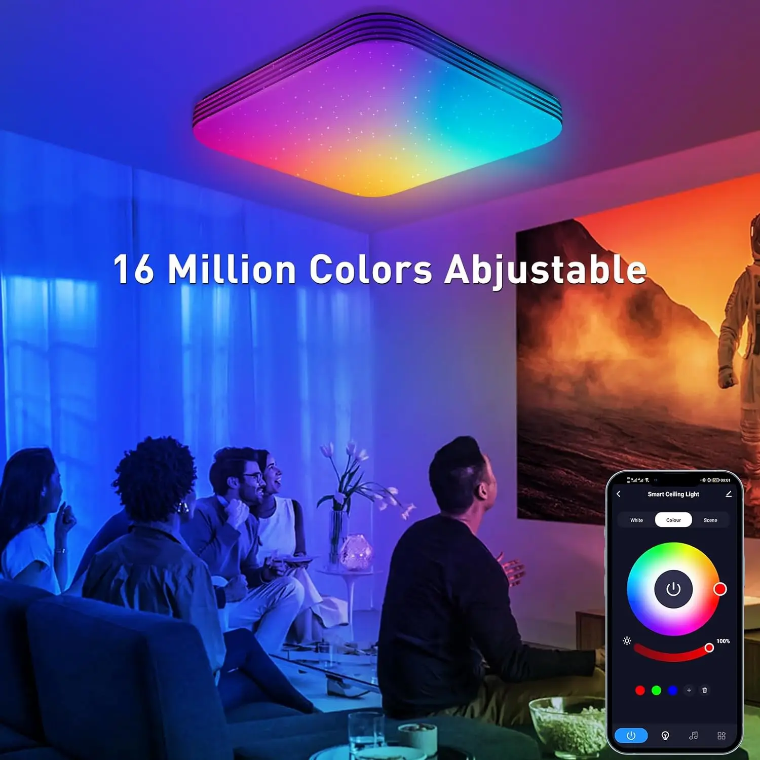 

RGB потолочный светильник T-SUNRISE 36 Вт 30 см