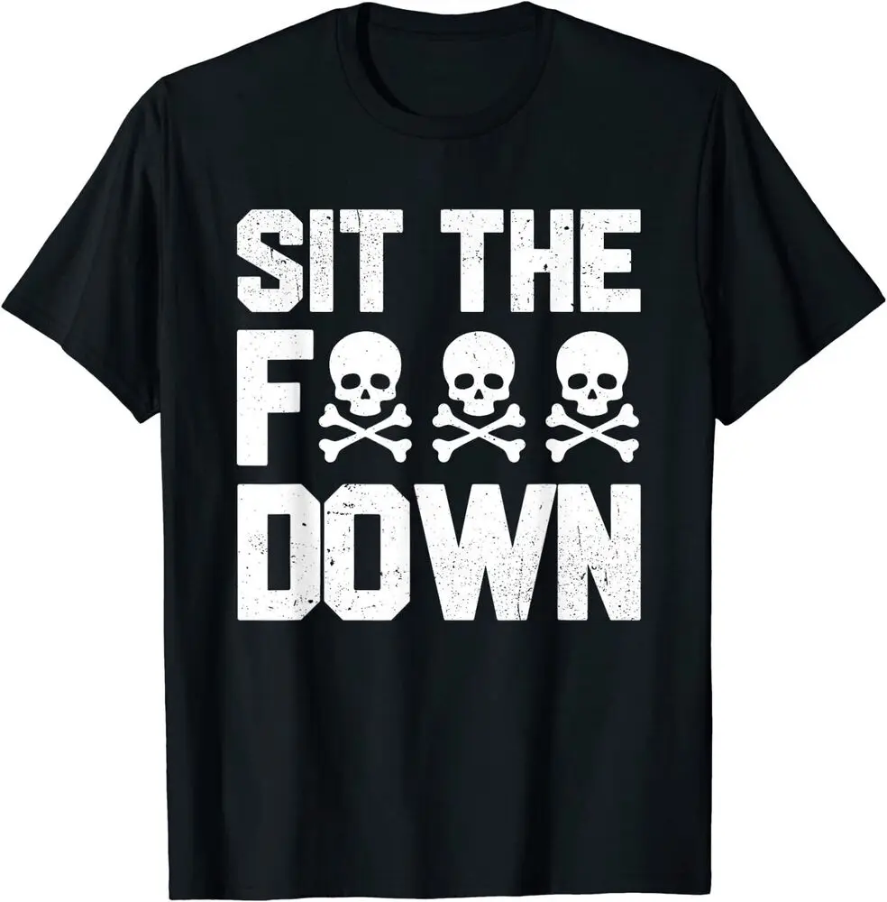 НОВАЯ LIMITED забавная футболка STFD Sit The F Down размер S-5XL