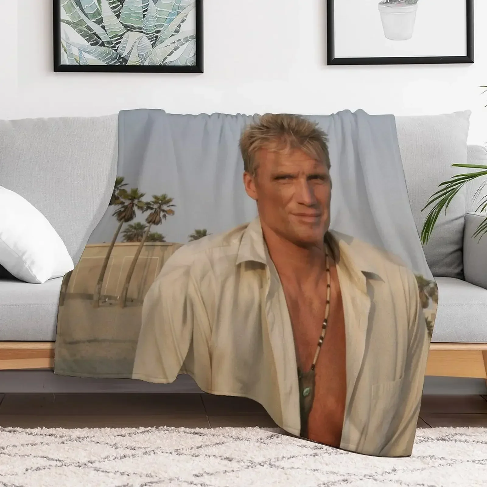 Детское меховое одеяло Dolph Lundgren