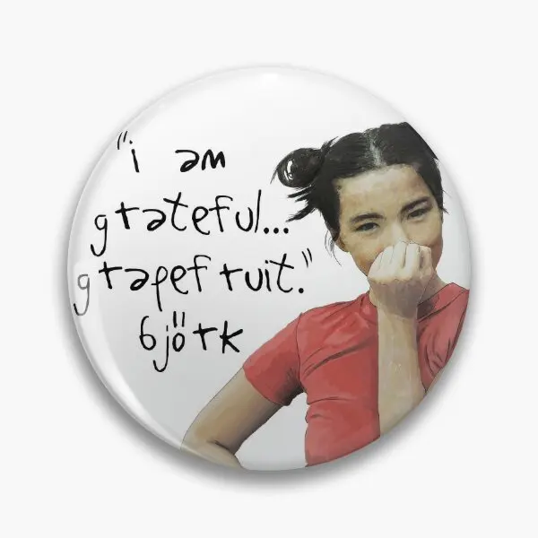 

Металлическая булавкa Grateful Grapefruit Bjork