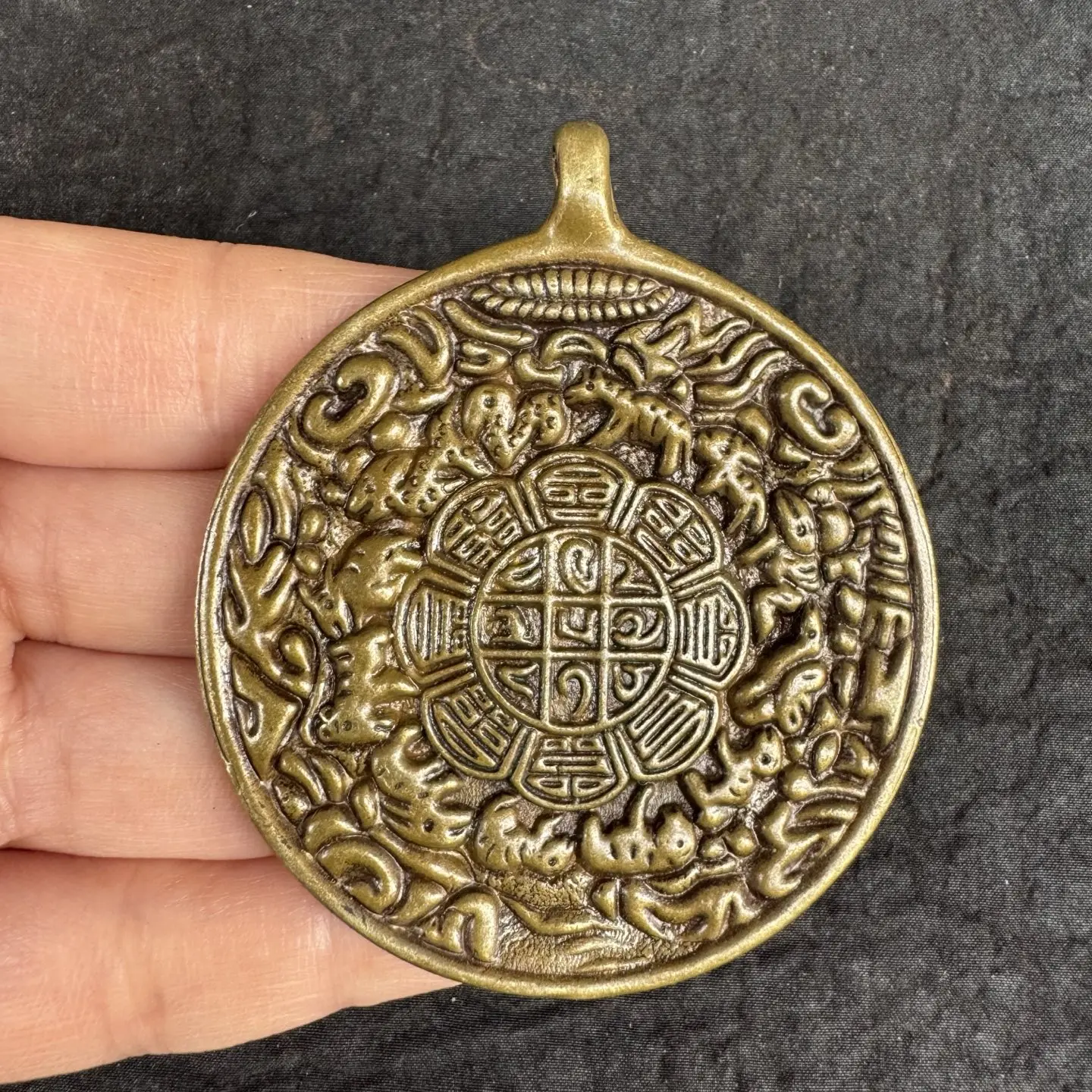 

Медный ретро кулон Будда