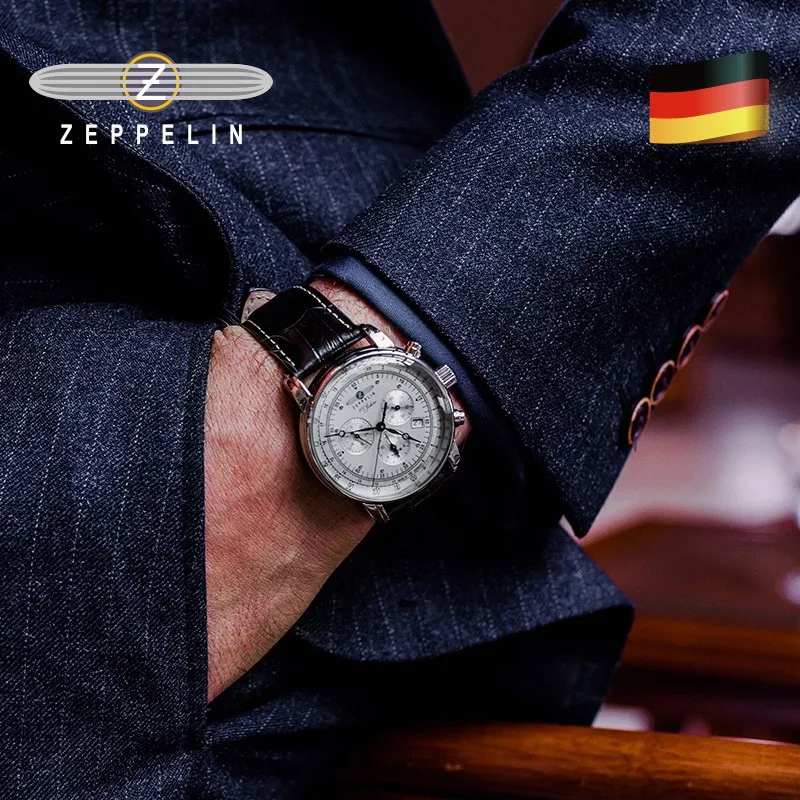 

Zeppelin 2022 Watches Men's Free Shipping Items Ladies Watch for Man From Automatic Movement Quartz Wristwatche Luxury Men Watch