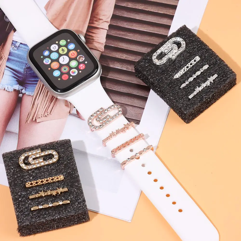 Алмазные бабочки металлический ремешок для часов украшение подвески