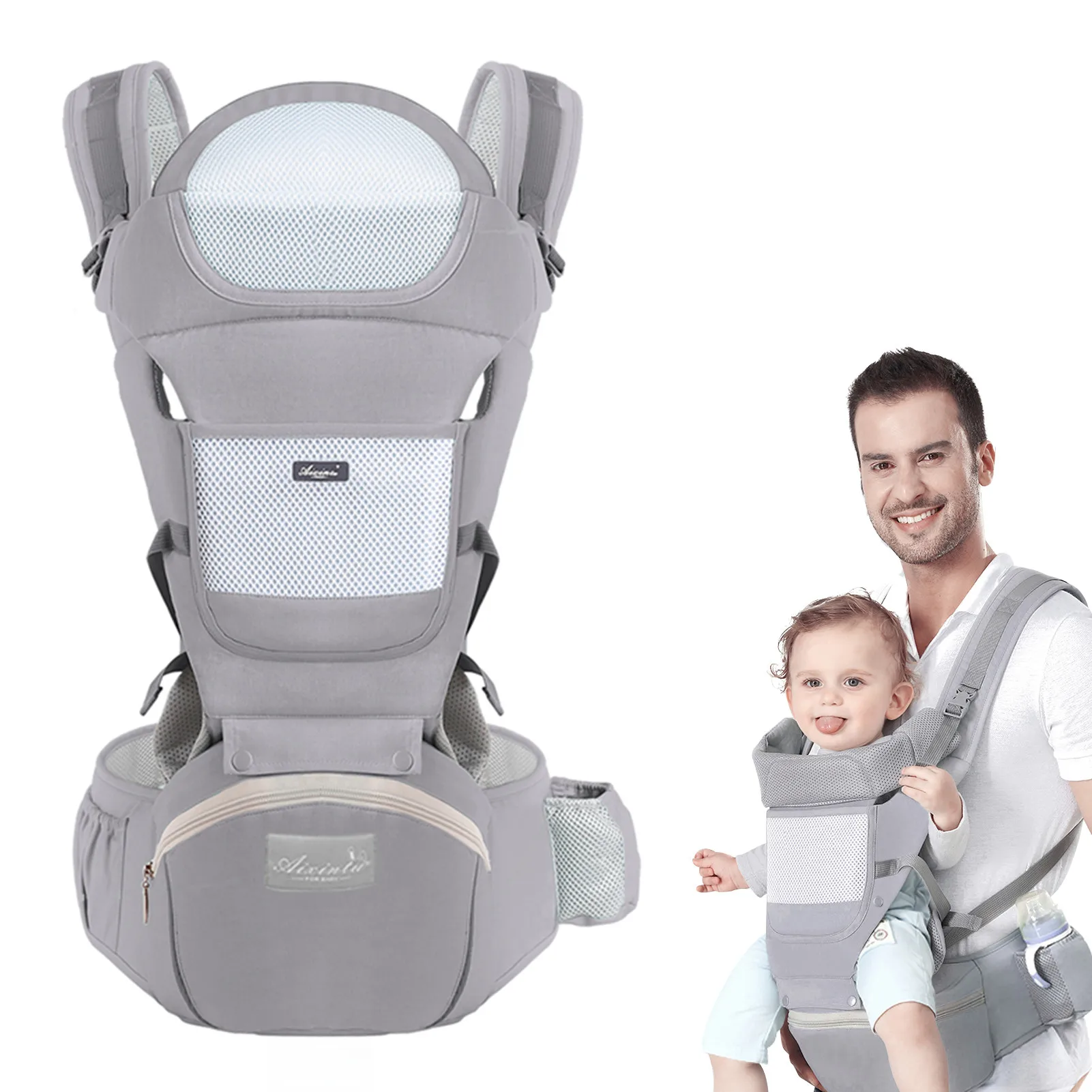 

Ergonomic Baby Carrier Infant Newborn Hip Seat Kangaroo Bag Children Sling Wrap Hipseat Waist Stool Backpack bebe Accessories
