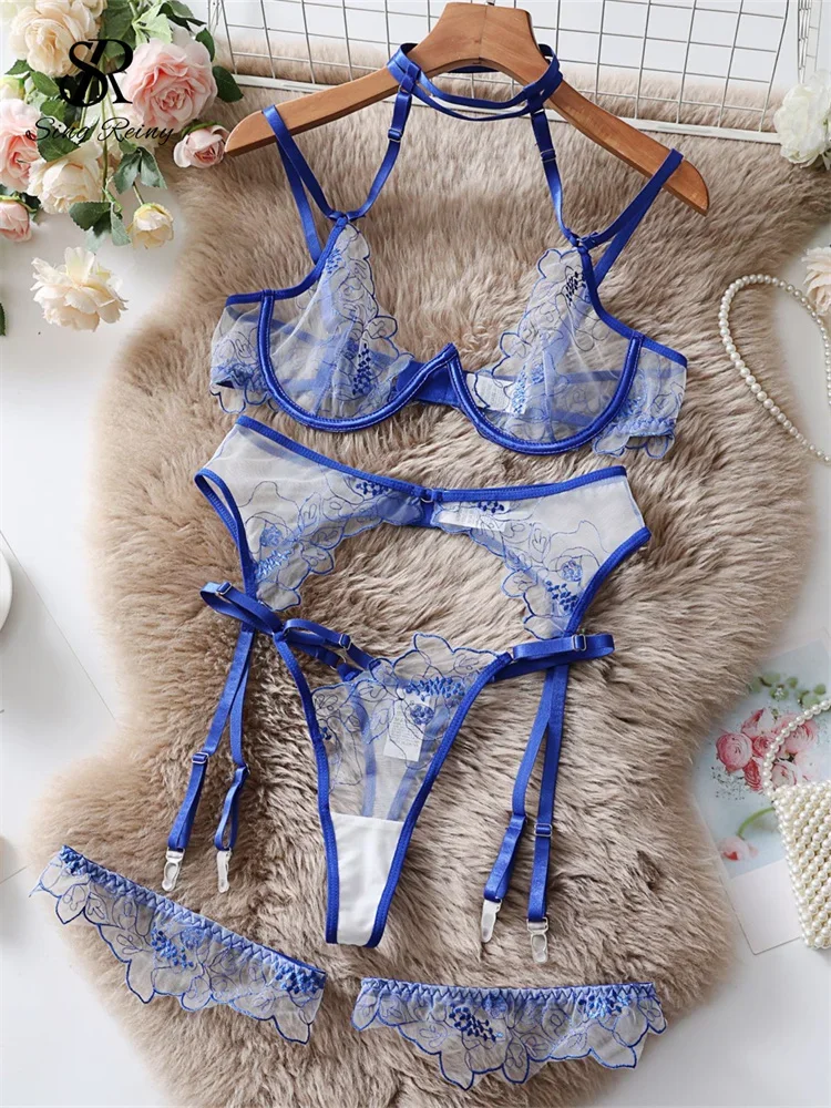 SINGREINY женское сексуальное прозрачное порно нижнее белье с лямкой на шее модное