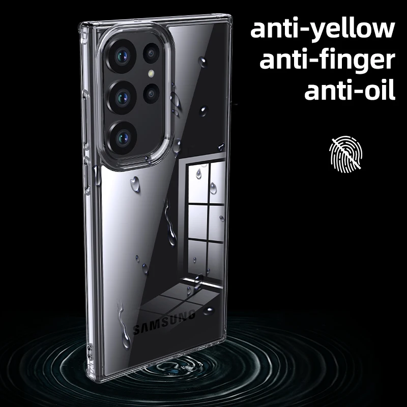 Transparent Matte Phone Case For Samsung S23 Ultra S23 Plus S22ultra Clear Ultra Thin Anti-fall Silicone Shockproof Back Cover