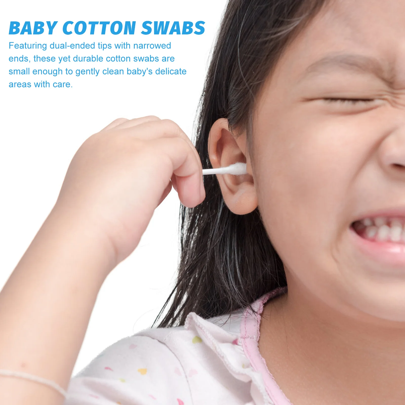 

400PCS Cotton Swabs, Cotton Buds Swabs Cleaner Double Round Cotton Tip Cleaning Swabs with Paper for Cleaning Ear Nose nose