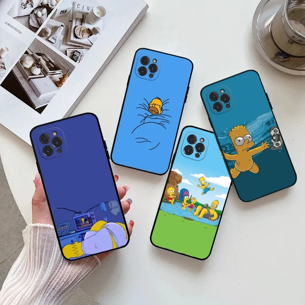 C-мультяшный S-Симпсоны чехол для телефона IPhone 15 14 13 12 11 Pro Max Mini 8 7 Plus SE2 X XR XS MAX