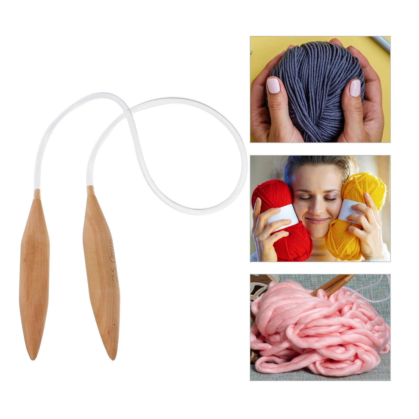 Инструменты для вязания Круглые иглы DIY Плетение Дерево Пластик ПВХ дома Вязание