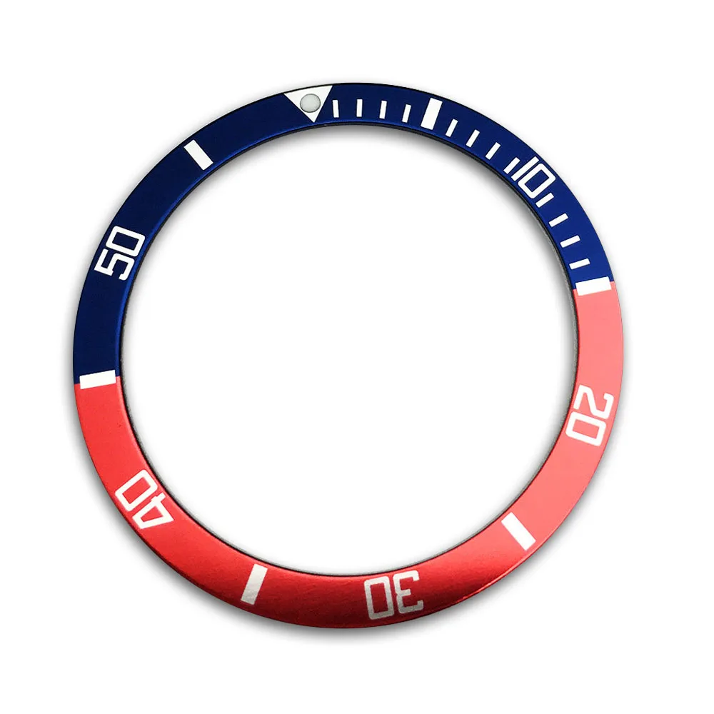 Mod Watch Accessories 39mm Flat Aluminum SKX007 Bezel Ring Mouth Scale Indicating Ring Fits for Seiko Watch Replacemen Parts