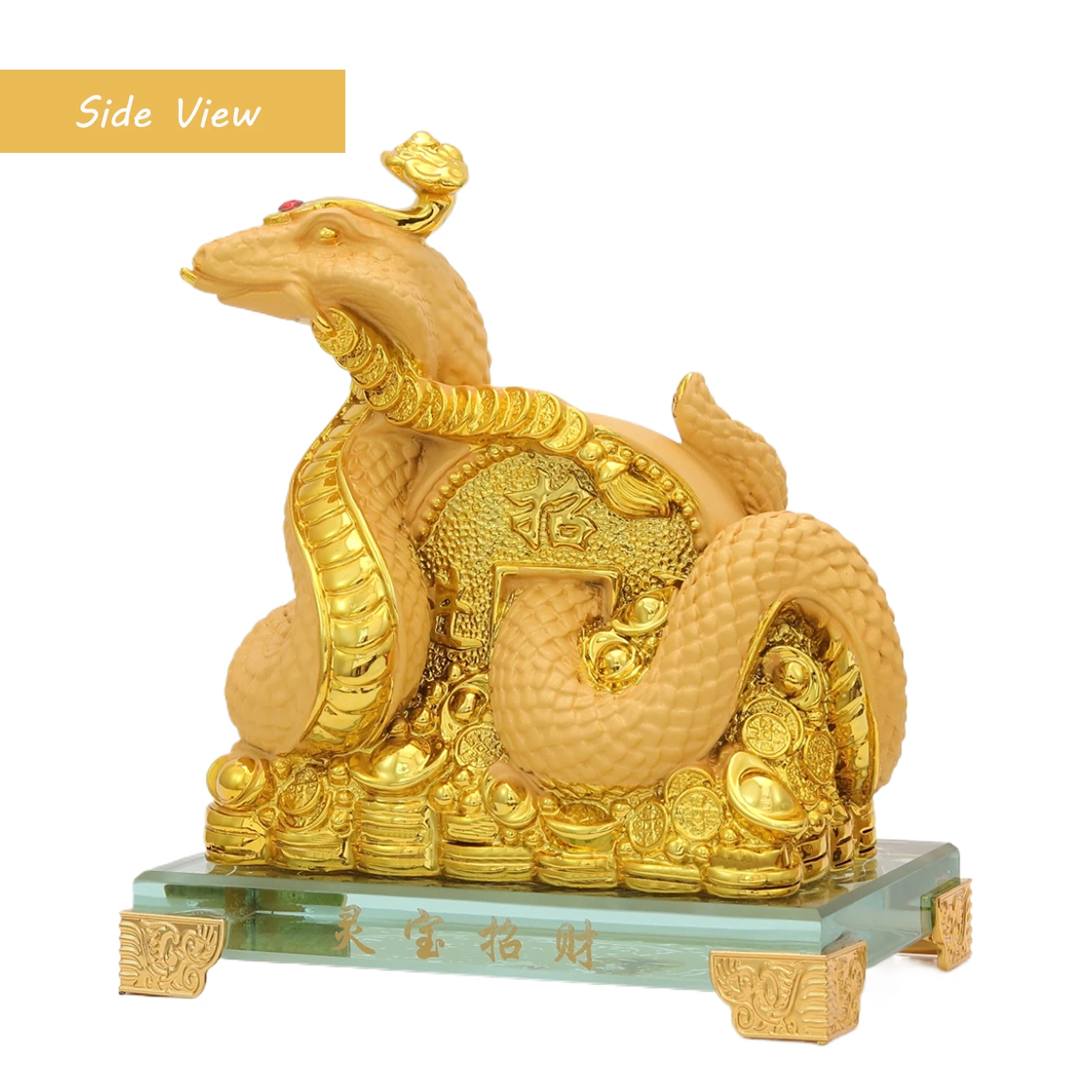 Bwinka 2025 Feng Shui коллекционные Статуэтки из золотой смолы в китайском стиле