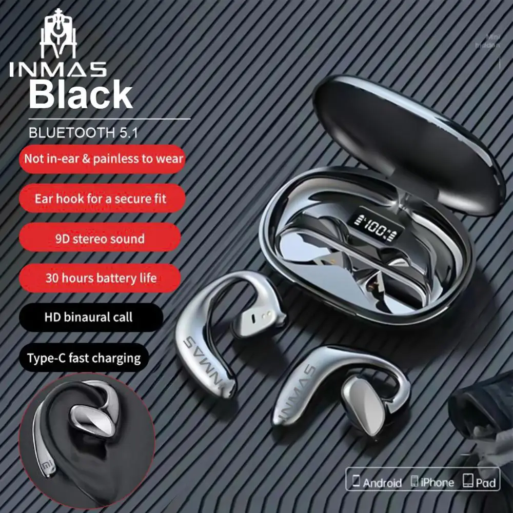 

9d Stereo Surround Wireless Headset Noise Cancelling Waterproof Tws Earbuds With Mic Bluetooth Earphones For Xiaomi