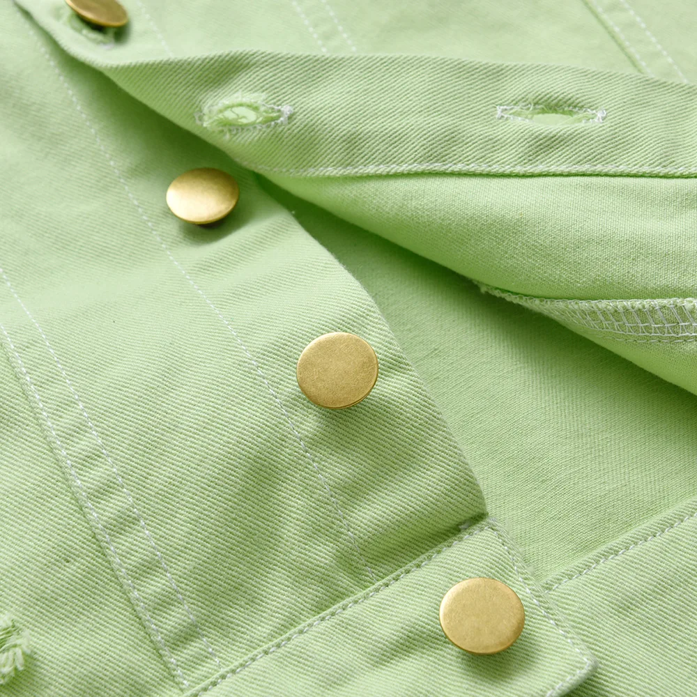 Корейская версия детские классические джинсовые куртки ярких цветов 70-140 см